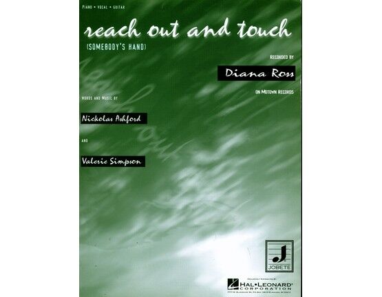 10141 | Reach Out and Touch (Somebody's Hand) - Recorded by Diana Ross - Piano - Vocal - Guitar