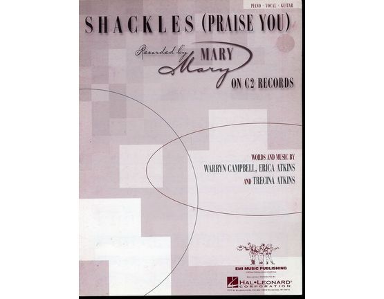 10141 | Shackles (Praise you) Recorded by Mary Mary - Piano - Vocal - Guitar
