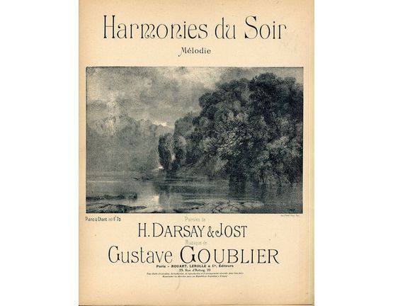 10177 | Harmonies du Soir - Melodie for Piano and Voice - French Edition