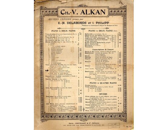 10180 | Alkan - Etude pour la Main Droite Seule (Op. 76) - No. 2 from Trois Grandes Etudes pour les Deux Mains