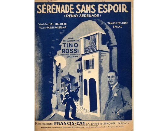 10223 | Serenade Sans Espoir (Penny Serenade) - Featuring Tino Rossi - Ballard - Tango Fox Trot