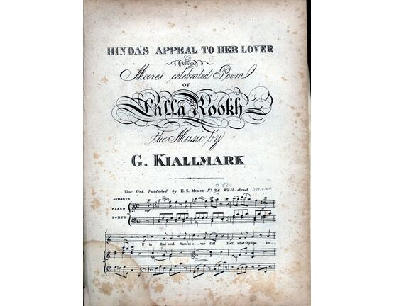 10595 | Hinda's Appeal To Her Lover - Song - From 'Lalla Rookh'
