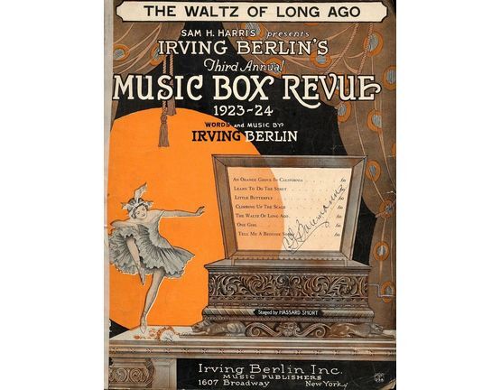 106 | The Waltz Of Long Ago - Song - From Irving Berlin's Third Annual Music Box Revue