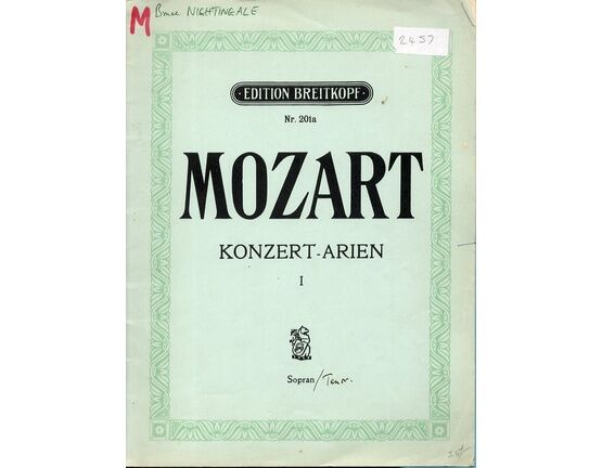 10715 | Mozart - Konzert for Soprano and Orchestra (Piano) - Arien No. 1 (Erster Band)