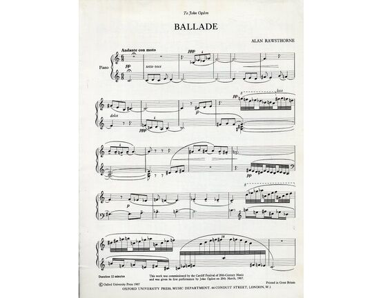 10723 | Ballade - Piano Solo