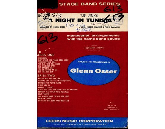 109 | A Night In Tunisia - Leeds Stage Band Series - Includes Suggested Staging on Conductor part