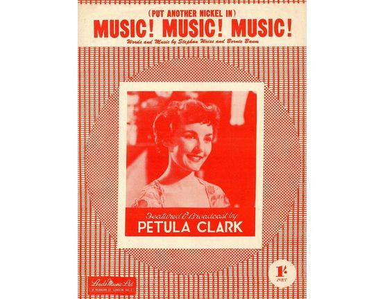 109 | Music! Music! Music!  (put another nickel in) - As featured and broadcast by Petula Clark