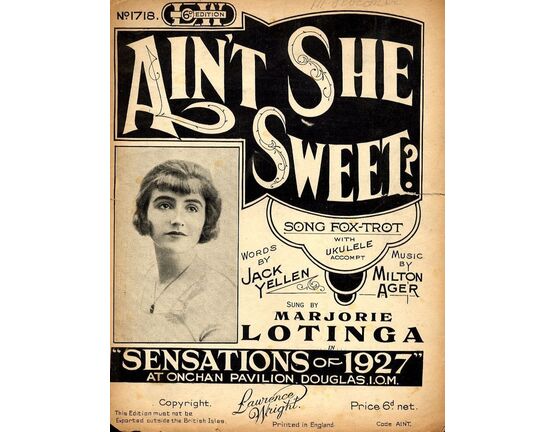 11 | Ain't She Sweet  -  Featuring Marjorie Lotinga