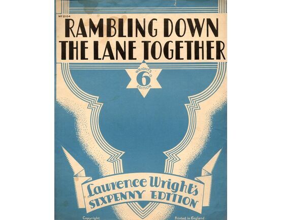 11 | Rambling Down the Lane Together - Wright's Sixpenny Edition No. 2154