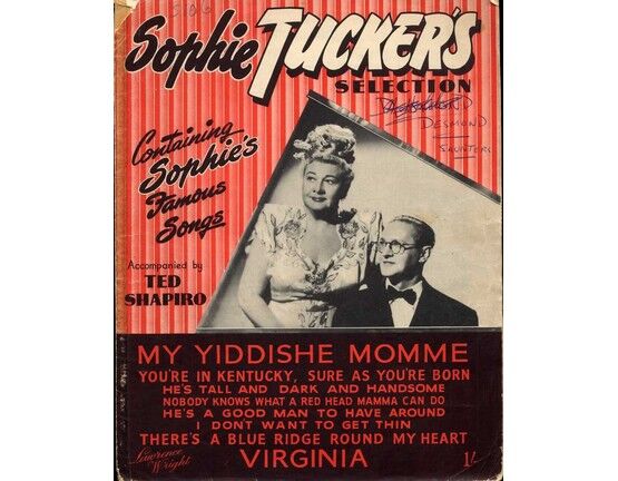 11 | Sophie Tucker's Selection from Famous Songs - Featuring Sophie Tucker and Ted Shapiro