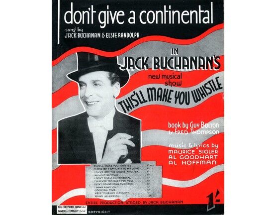 11174 | I Don't Give a Continental - From Jack Buchanan's Musical Show