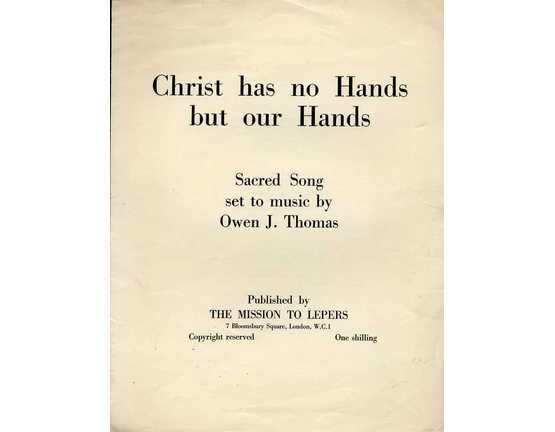 11323 | Christ Has No Hands But Our Hands - Sacred Song