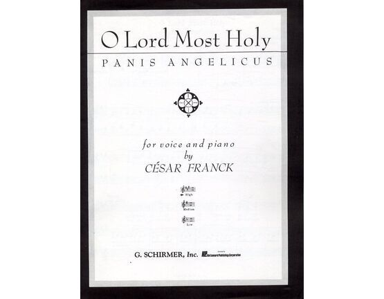 11550 | O Lord Most Holy - Panis Angelicus - In the Key of A Major - for Voice and Piano  - for High Voice