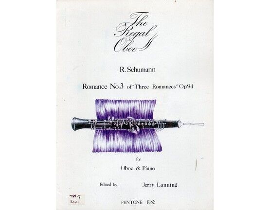 11649 | Schumann - Romance No. 3 of "Three Romances" - For Oboe and Piano - Op. 94