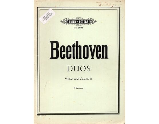 11655 | Beethoven - Duos - For Violin and Cello