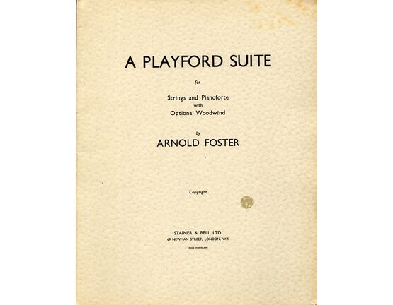 11744 | A Playford Suite - For Strings and Pianoforte with Optional Woodwind