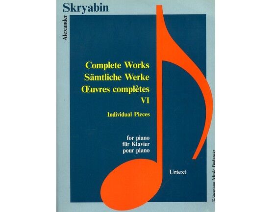 11942 | Alexander Skryabin - Complete Works for Piano - Book 6 - Urtext Edition