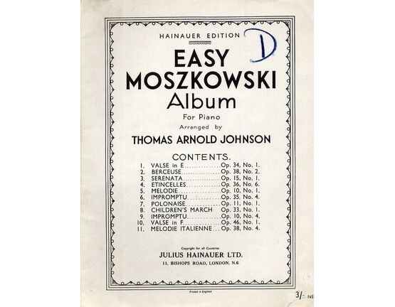12100 | Easy Moszkowski Album - For Piano