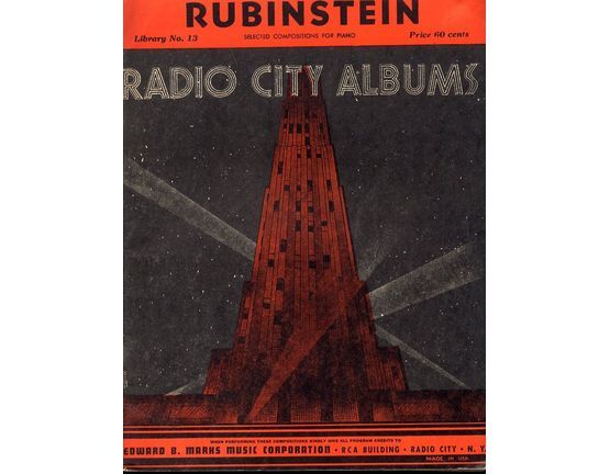 12130 | Rubinstein - Radio City Albums, selected compositions for piano, Library No.13