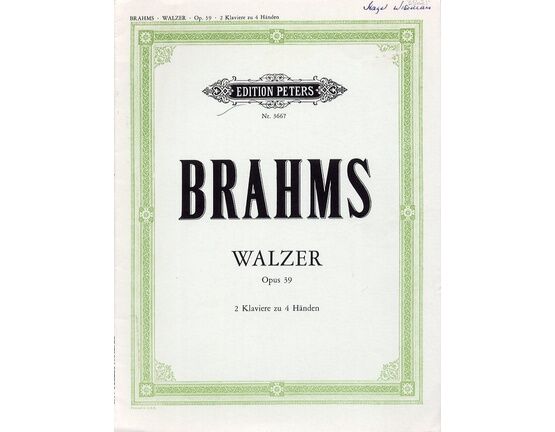 12135 | Brahms - Walzer for Two Pianos - Op. 39