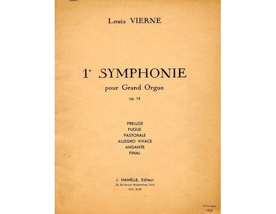 12393 | 1e Symphonie pour Grand Orgue - Op.14