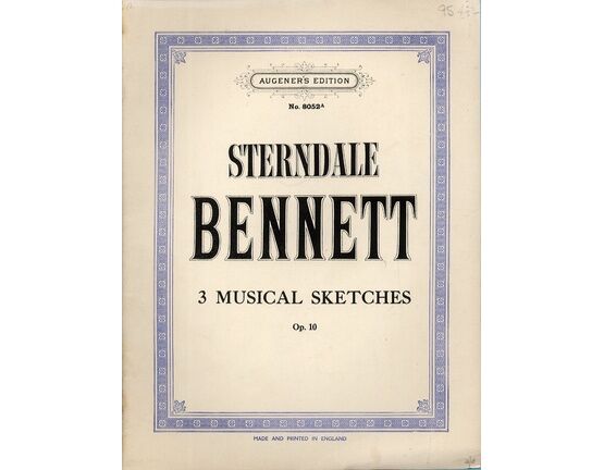 12395 | Bennett - 3 Musical Sketches for Piano - Op. 10