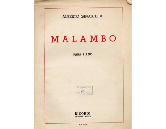 12453 | Malambo - Para Piano