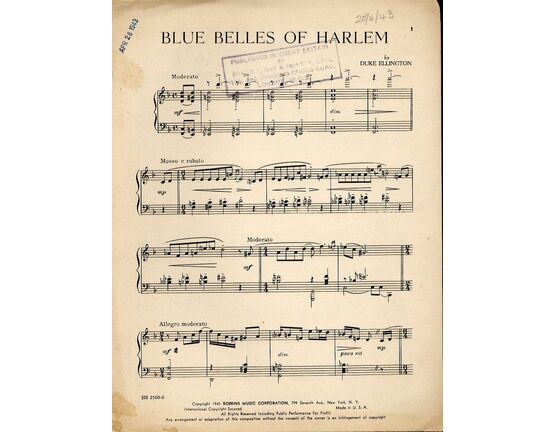 127 | Blue Bells of Harlem - for Piano Solo
