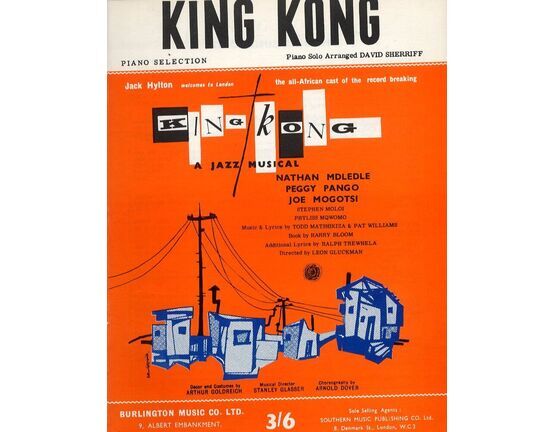 12730 | Piano Selection - From The Jazz Musical "King Kong" - For Piano Solo - With Chords