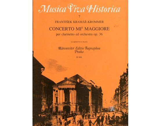 13180 | Krommer - Concerto Mi flat Maggiore - Per Clarinetto ed Piano (Op. 36)