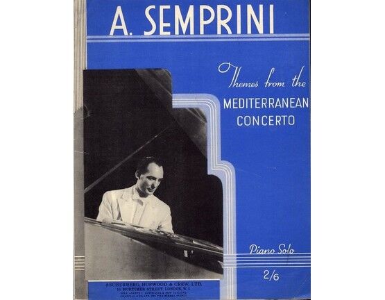 1386 | Themes from the Mediterranean Concerto - Piano Solo featuring Semprini containing his famous signature tune