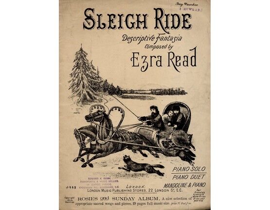 160 | A Sleigh Ride -  Descriptive fantasia for Piano Solo