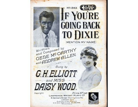 187 | If Youre Going Back to Dixie - featuring Daisy Wood and G H Elliott