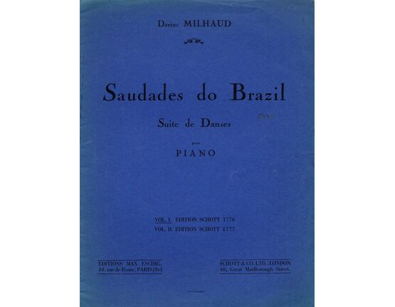 189 | Saudades do Brazil - Suite de Danses pour Piano - Volume 1 - Piano Solo