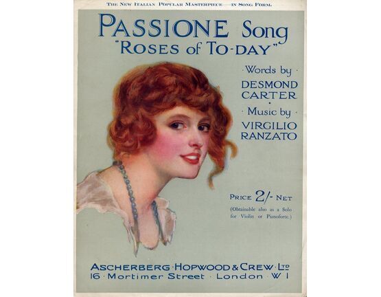 207 | Passione Song - Roses of Today - for Piano and Voice