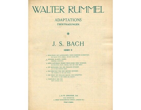 271 | Weeping, Lamenting, No. 2 from Series 2 of "Walter Rummel Adaptations"