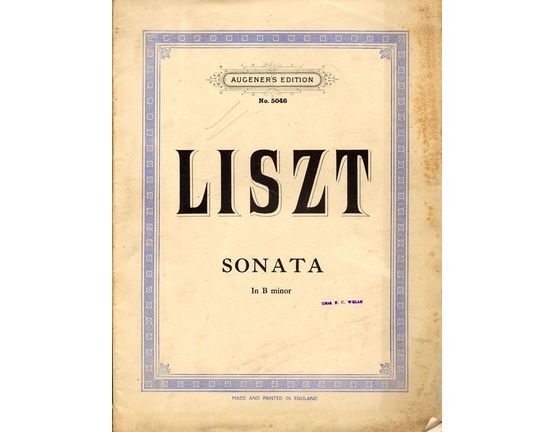 2767 | Sonata in B minor - Augeners Edition No. 5046