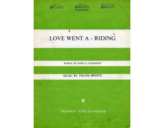 3684 | Love Went a Riding - Song with Piano in the Key of G flat major for medium voice