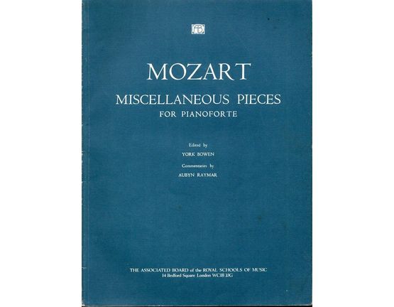 3786 | Mozart - Miscellaneous Pieces (Pianoforte)
