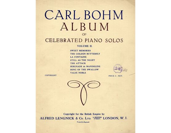 396 | Carl Bohm Album of Celebrated Piano Solos - Volume II