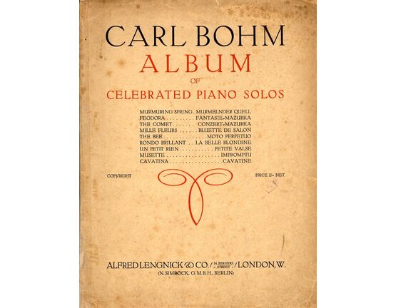 396 | Carl Bohm - Album of Celebrated Piano Solos