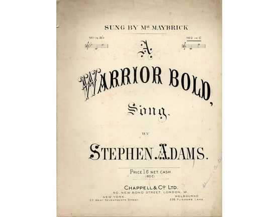 4 | A Warrior Bold - Song, sung by Mr Maybrick