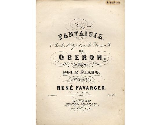 200 | Fantaisie from Weber's Oberon - Piano Solo