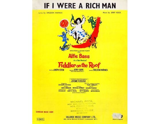 4 | If I Were a Rich Man, Topol in "Fiddler on the Roof"
