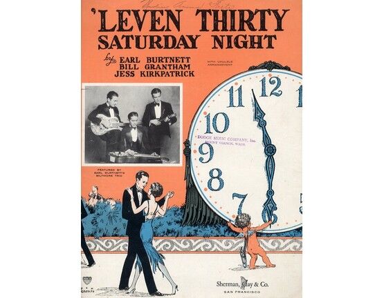 4588 | 'Leven Thirty Saturday Night - Song Featuring Earl Burtnett's Biltmore Trio