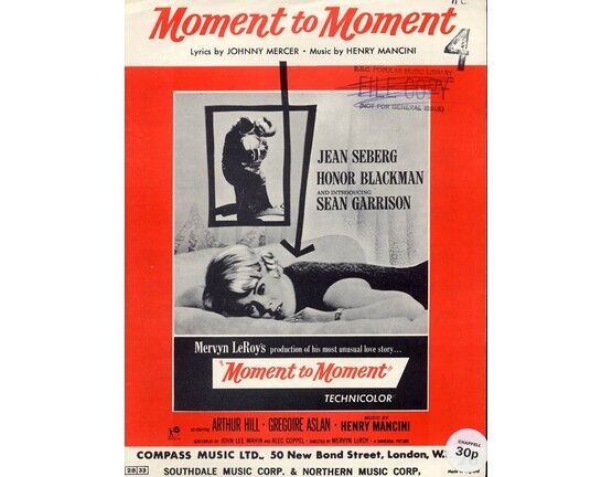 4 | Moment to Moment. Featuring Jean Serberg, Honor Blackman and Sean Garrison