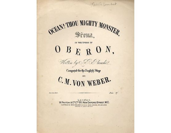 4 | Ocean, Thou Mighty Monster - from "Oberon"