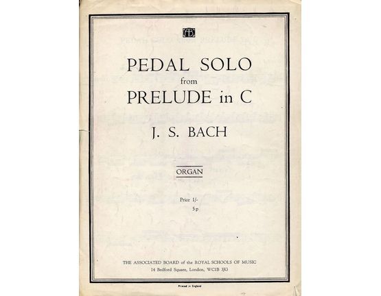 4 | Pedal solo from prelude in C, organ