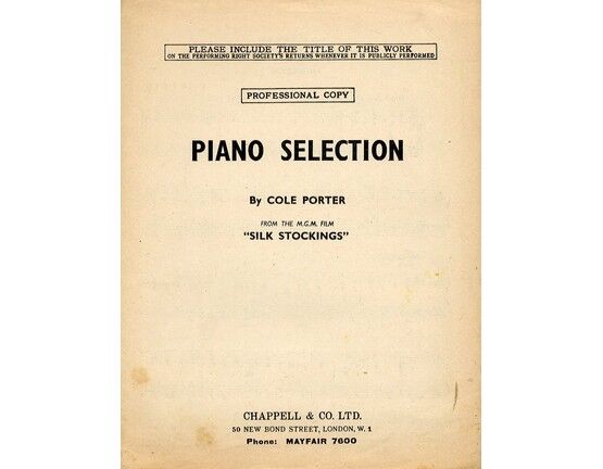 4 | Piano Selection - From "Silk Stockings" - Professional Copy