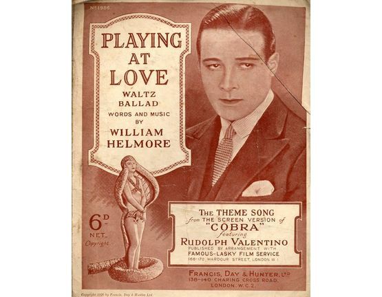 4 | Playing at Love. Theme from Cobra. Rudolph Valentino